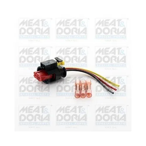 Reparatursatz Kabelsatz MEAT & DORIA 25171 für ALFA ROMEO FIAT - Hochwertiger Reparatursatz mit 3 Leitungen, ideal für den professionellen Einsatz. Kompakte Länge von 100 mm, gefertigt aus robustem Silikon für zuverlässige Leistung.