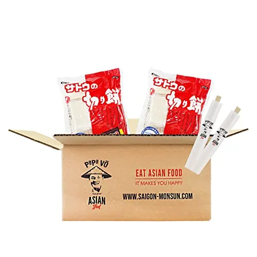 2er Pack (2x400g) Sato Kirimochi Japanischer Reiskuchen (Papa Vo®)