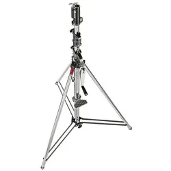 Manfrotto 087NW Wind Up Lichtstativ - Hochwertiges Lichtstativ mit max. Höhe von 3,8m und 30kg Traglast, ideal für professionelle Foto- und Videoaufnahmen.