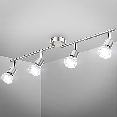 B.K.Licht LED Deckenlampe schwenkbar - Vielseitige LED Deckenleuchte für jeden Raum, mit neutralweißer Lichtfarbe und 400 Lumen pro Spot. Ideal für Wohnzimmer, Schlafzimmer und Küche – langlebig und modern im Design.