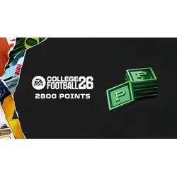 EA Sports College Football 26 - 2800 College Football Points - Sichere dir 2800 College Football Points für EA Sports College Football 26. Perfekt für Fans, um dein Spielerlebnis zu verbessern und neue Inhalte freizuschalten.