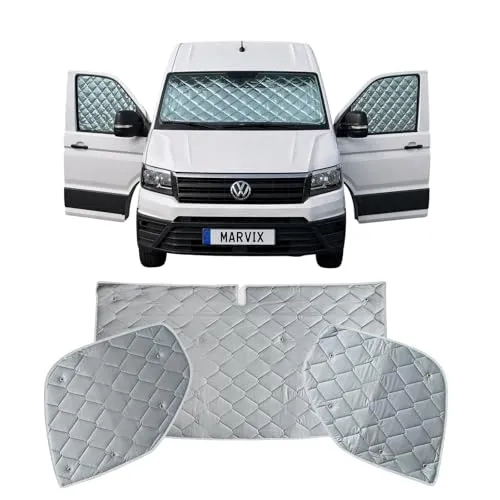 Marvix Thermo-Innen-Kabinen-Scheibe Premium 9-lagige Fensterabdeckung für VW Crafter/Grand California & Man TGE ab 2018 Wohnmobil-Campervan-Isolierungs-Sonnenschutz