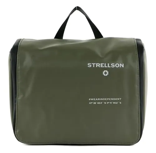 Strellson Herren WashBag Stockwell 2.0 Benny - Reisetaschen mit praktischen Innenfächern und sicherem Reißverschluss, ideal für Alltag und Reisen. Stilvolles Design in khaki, perfekt für die Organisation Ihrer Essentials unterwegs.