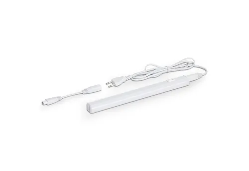SEBSON Aufbauleuchte LED Unterbauleuchte 30cm neutralweiß, Lichtleiste Stecker & Schalter, Neutralweiß 4000K, Leistung 5W, Helligkeit 800lm, Betrieb 230V, Maße 300x30x22mm