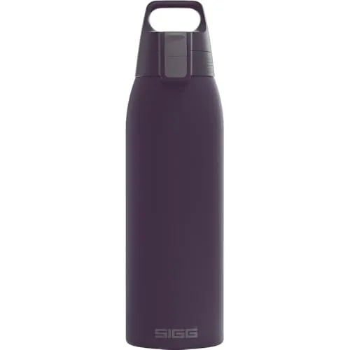 SIGG Trinkflasche Shield Therm One Nocturne 1 l - Kühl & Heiß - Isolierflasche aus 90% Recycling-Edelstahl, hält Getränke bis zu 72 Stunden kalt und 10 Stunden heiß. Ideal für Outdoor-Abenteuer und umweltbewusste Genießer.