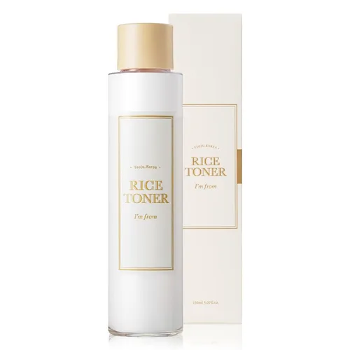 I'm from Gesichtspflege Rice Toner - Feuchtigkeitsspendendes Gesichtswasser - 1-tlg. Reinigungswasser mit Reisextrakt für eine sanfte Pflege. Ideal für den täglichen Gebrauch zur Unterstützung der Hautfeuchtigkeit. Morgens und abends anwenden für ein frisches Hautgefühl.