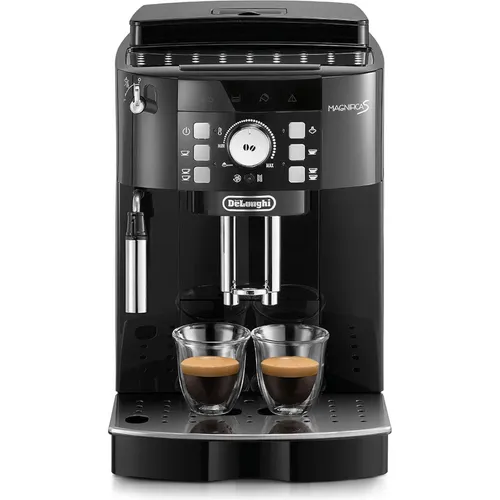 DeLonghi Magnifica S ECAM 21.117.B - Kaffeevollautomat in Schwarz, individueller Genuss mit einstellbarer Kaffeestärke und perfektem Milchschaum