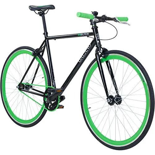 Galano Blade Fixie Fahrrad 28 Zoll Singlespeed - Retro Urban Bike für 165 - 195 cm, mit Flip Flop Nabe für Fixed Gear und Freilauf, ideal für minimalistische Stile und urbanes Fahren.