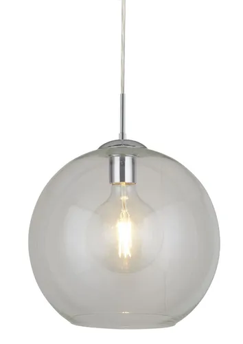 Sonnhaus Hängeleuchte Balls, Chrom, 120 cm - Hängeleuchte aus Metall und Glas, rund und höhenverstellbar – ideal für stilvolle Innenbeleuchtung über dem Esstisch.