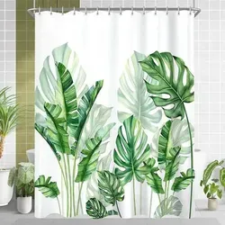Duschvorhang Grün Blätter 240x200cm - Wasserdicht und Pflegeleicht - Lerores Duschvorhang in der idealen Größe von 240x200 cm. Mit schimmelresistenter Beschichtung und beschwertem Saum, der ein Anhaften beim Duschen verhindert. Stilvolles Blätterdesign für eine beruhigende Atmosphäre in Ihrem Badezimmer.