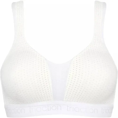 Sport-BH TRIUMPH für Damen, Größe 85C, Weiß - Funktionsunterwäsche für Fitness und Yoga: Der bügellose Sport-BH von Triumph bietet optimalen Halt mit atmungsaktiven Spacer-Cups und gekreuzten Trägern.