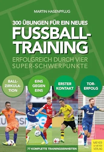 Übungen für ein neues Fußballtraining: Erfolgreich durch vier Super-Schwerpunkte 300 - Sport Allgemein - 300 innovative Übungen für ein effektives Fußballtraining, fokussiert auf vier entscheidende Schwerpunkte für mehr Erfolg auf dem Platz.