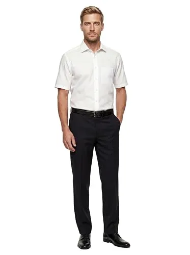 OLYMP Luxor Modern Fit Herrenhemd, Größe 40, Weiß - Business- & Abendmode für Herren, bügelfreies Hemd aus 100% Baumwolle mit taillierter Passform für optimalen Tragekomfort.