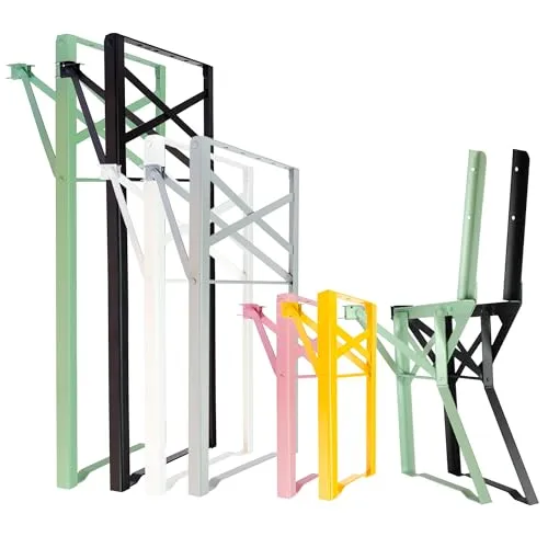 Natural Goods Berlin Bierzeltgarnitur klappbar - Metallgestell für Garten & Camping - Esssets für die Terrasse - Klappbares und stabiles Bankgestell aus 4 mm Flachstahl, ideal für individuelle Gartenbänke und schnelle Aufbau-Möglichkeiten bei Feiern.