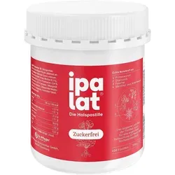 Ipalat Halspastillen zuckerfrei - Lindernde Halspastillen bei Heiserkeit und Hustenreiz, kühlend mit Menthol und zahnfreundlich