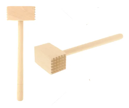 Fleischhammer Fleischklopfer Fleisch Hammer Holz Buchenholz 30cm Fleisch klopfen