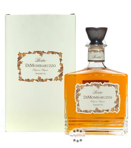 Berta Amaretto DiMombaruzzo – Mandel-Likör - Entdecken Sie Berta Amaretto di Mombaruzzo, einen exquisiten Mandel-Likör, der in Kirschholz gereift ist. Ideal für besondere Anlässe oder als Geschenk. Jetzt bei mySpirits kaufen!