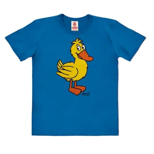 Logoshirt®️ Die Sendung mit der Maus I Ente I Bio T-Shirt für Kinder I Größe 152 - OFFIZIELLES KINDER-SHIRT: Das T-Shirt mit der beliebten Ente aus Die Sendung mit der Maus ist aus 100% weicher Bio-Baumwolle gefertigt und bietet hohen Tragekomfort. Langlebiger Siebdruck in TOP QUALITÄT sorgt für einen tollen Look.