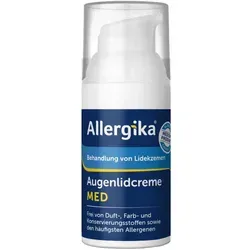 Allergika Augenlidcreme Med - Augenpflege zur Behandlung von Lidekzemen, mit einem 4-fach Wirkstoffkomplex für schnelle Linderung von Rötung und Trockenheit.