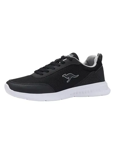 KangaROOS KL-A Lismo Herren Laufschuhe Schwarz - Herren-Sneaker mit atmungsaktivem PU und Mesh, leichter Dämpfung und praktischer Tasche für Wertgegenstände - ideal für Freizeit und sportliche Aktivitäten.