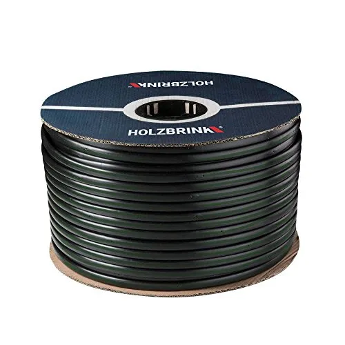 HOLZBRINK Tropfschlauch 5/8" 16mm zur ebenerdigen Bewässerung Perlschlauch selbstreinigend, Basic, 20m, HTS01-B