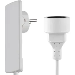 EVOline® Plug 151000155300 - Flacher Schutzkontakt-Stecker mit Kupplung, Weiß - Der EVOline® Plug 151000155300 ist ein platzsparender Schutzkontakt-Stecker mit beweglichem Steckergesicht und integrierter Kupplung. Ideal für enge Platzverhältnisse und einfache Handhabung.