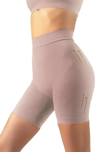 SLIMCELL Gambetti Shapewear Damen Bauchweg Anti Cellulite Hose - Anti Cellulite Leggings, Drenierende Shorts, Nahtlose Miederhose mit Bein, Shaping Unterwäsche Damen, Kompression - Made in Italy
