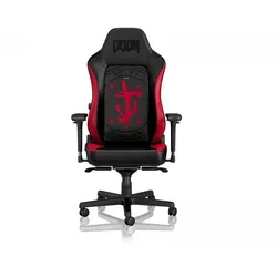 noblechairs HERO PU-Leather - DOOM NBL-HRO-PU-DET - Ergonomischer Bürostuhl für Gamer, mit PU-Leder, 4D-armlehnen und anpassbarer Rückenlehne für maximalen Komfort bei langen Sessions.