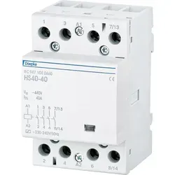 Installationsschütz Doepke HS 3-230AC/40-40 4-polig, 40A