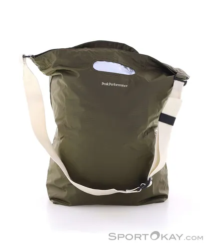 Peak Performance Street Shopper Wende-Freizeittasche 16l - Oliv/Dunkelgrün - Vielseitige Wendetasche für Alltag und Freizeit. Mit geräumigem Hauptfach und praktischem Schultergurt für optimalen Tragekomfort. Ideal für Laptop oder Strandutensilien. Maße: 43 x 15 x 40 cm, Gewicht: 187 g.