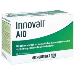 INNOVALL Microbiotic AID Pulver 140 g - Hochwertiges Nahrungsergänzungsmittel in Pulverform für die Unterstützung der täglichen Ernährung. Praktisch dosierbar und ideal für unterwegs.