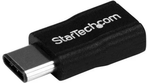 StarTech.com USB C to Micro-USB Adapter M/F USB2.0 - USB Type-C / Micro B - USB-Adapter - USB Type C (M) bis 5-polig Micro-USB Typ B (W) - Schwarz (USB2CUBADP)