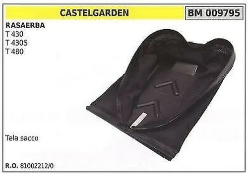 Cesto CASTELGARDEN Rasenmäher Tosaerba Tagliaerba T 430 430S 480 009795 - Praktischer Sammelkorb für CASTELGARDEN Rasenmäher. Ideal für eine effiziente Rasenpflege und müheloses Entleeren.