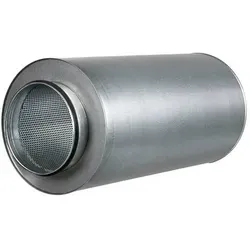 Blauberg Schalldämpfer 125/1200 - Geräuschreduzierung für Lüftungssysteme - Effektiver Schalldämpfer zur Geräuschreduzierung in Lüftungsanlagen. Robustes Gehäuse aus verzinktem Stahl, geeignet für runde Lüftungsrohre von 100 mm bis 315 mm. Einfache Montage und flexible Positionierung.