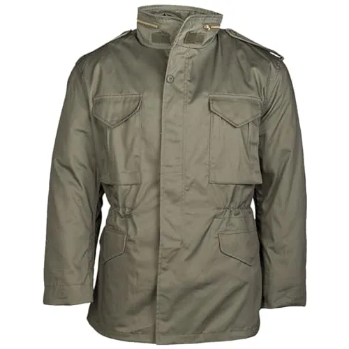 Mil-Tec Us Feldjacke M65 Oliv Gr. M - Funktionsjacken, strapazierfähig und ideal für Outdoor-Aktivitäten oder als modisches Statement