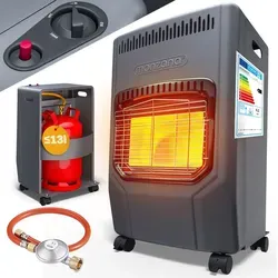 MONZANA Gasheizung GH4500 - 4200W Gasofen mit 3 Heizstufen, sicher und mobil für Innenräume und Camping