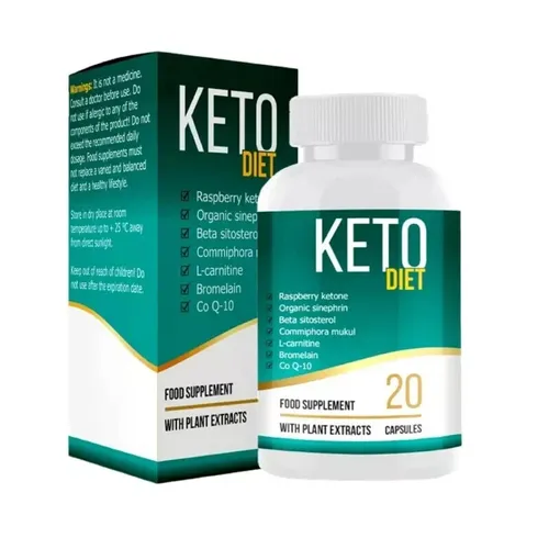 KETO DIET - 20 Kapseln für effektiven Gewichtsverlust - Diätergänzungsmittel mit natürlichen Inhaltsstoffen wie Himbeerketonen und L-Carnitin, unterstützt Ihr allgemeines Wohlbefinden und hilft beim Abnehmen, für bis zu 1 Monat.