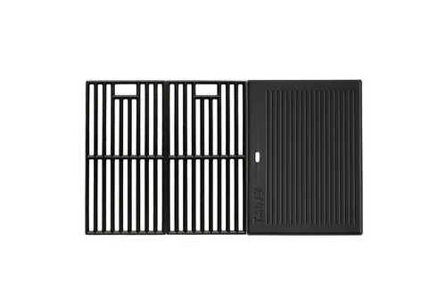 TAINO PRO RED 6+1 Gusseisen Grillplatte - Grill-Werkzeuge, robustes Gusseisen für gleichmäßige Wärmeverteilung und perfekte Grillresultate.