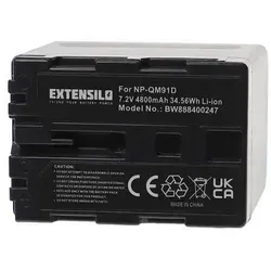 EXTENSILO Akku kompatibel mit Sony MVC-CD400, MVC-CD500, Video Walkman GV-D1000, MVC-CD350 Kamera (4800 mAh, 7,2 V, Li-Ion)