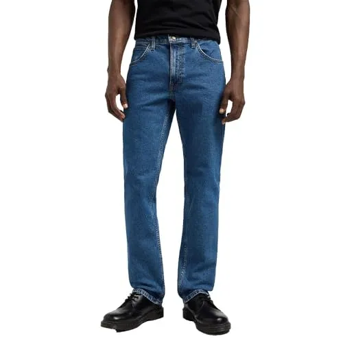 Straight-Jeans LEE "Brooklyn" für Herren, Gr. 33, Länge 30 - Moderne Herren-Straight-Jeans von Lee in belmont. Widerstandsfähig und pflegeleicht dank 99% Baumwolle, ideal für lässige bis stilvolle Outfits.