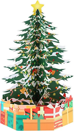 Weihnachtskarten Pop Up 3D Glückwunschkarte Grußkarte Set 16