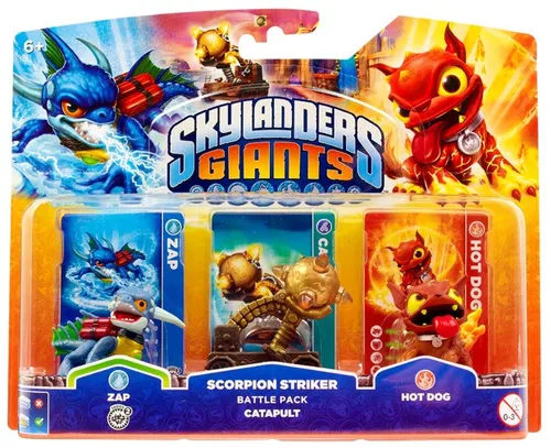 Skylanders Giants Battle Pack Katapult - Zubehör für Videospielkonsolen: Enthält Scorpion Striker, Zap und Hot Dog für spannende Abenteuer im Spiel. Ideal für Fans der Skylanders-Serie!