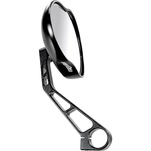 Humpert ergotec Spiegel M99 - Links- und Rechtsmontage, 121 x 66 - 78 mm - Zubehör für E-Bikes, mit auswechselbarem Glas und flexibler Montageoption für optimale Sicht und Sicherheit beim Fahren.