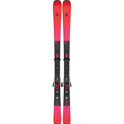 ATOMIC REDSTER S7 Carving Ski Herren mit MI 12 GW Bindung - Hochwertige Carving-Ski für präzise Kurven; ausgestattet mit Dura-Cap-Seitenwange und Power Woodcore für optimale Leistung und Stabilität auf der Piste.