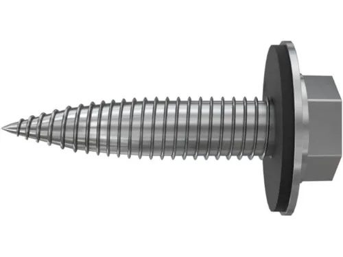 Fischer 567188 EPDM 6,0x25 A2 Bohrschraube - Dichtring mit selbstbohrender Edelstahl A2 Schraube und EPDM Dichtung für schnelle und sichere Befestigung. Ideal für professionelle Anwendungen.