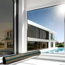 Spiegelfolie / Sonnenschutzfolie - Braun / 90x200 cm / Statisch haftend (Innen) - Hochwertige, selbsthaftende Fensterfolie in Braun für optimalen Sichtschutz und stilvolle Akzente - ideal für Bad und WC. Einfach anzubringen und rückstandslos entfernbar.