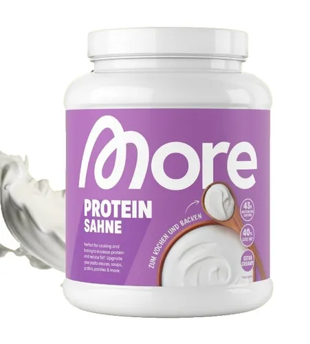 More Protein Iced Coffee - Decaff Dark Cookie Crumble - 500 g - Proteinreiches Pulver für einen köstlichen Eiskaffee-Genuss nach dem Training. Ideal für Vegetarier und zur Unterstützung einer ausgewogenen Ernährung. Mindesthaltbarkeit bis 30.04.2027.