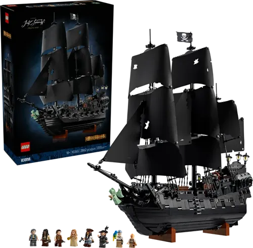 LEGO® Icons 10365 Captain Jack Sparrows Piratenschiff - EXKLUSIV! - LEGO (R) Komplette Sets & Packs, detailgetreues Piratenschiff mit 2862 Teilen, ideal für Sammler und Fans ab 18 Jahren.