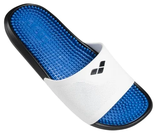 arena Marco Unisex Badesandalen - Sandalen mit massierendem Fußbett für optimalen Tragekomfort und besten Grip auf nassen Oberflächen, ideal für Schwimmbad und Meer.
