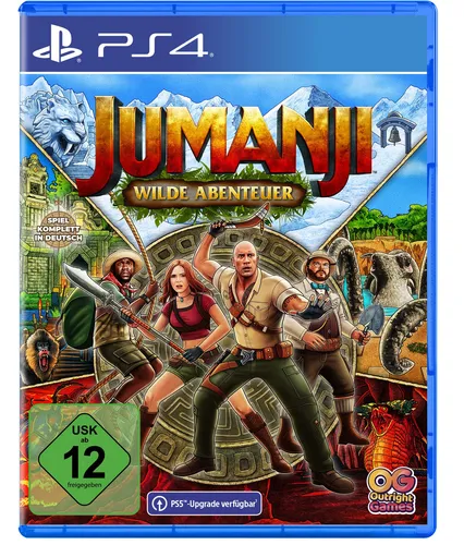Jumanji Wilde Abenteuer - PS4 - Actionreiches Abenteuer-Spiel für PS4, entdecke geheime Schätze und verbessere deine Heldenfähigkeiten im lokalen Multiplayer für bis zu 4 Spieler.